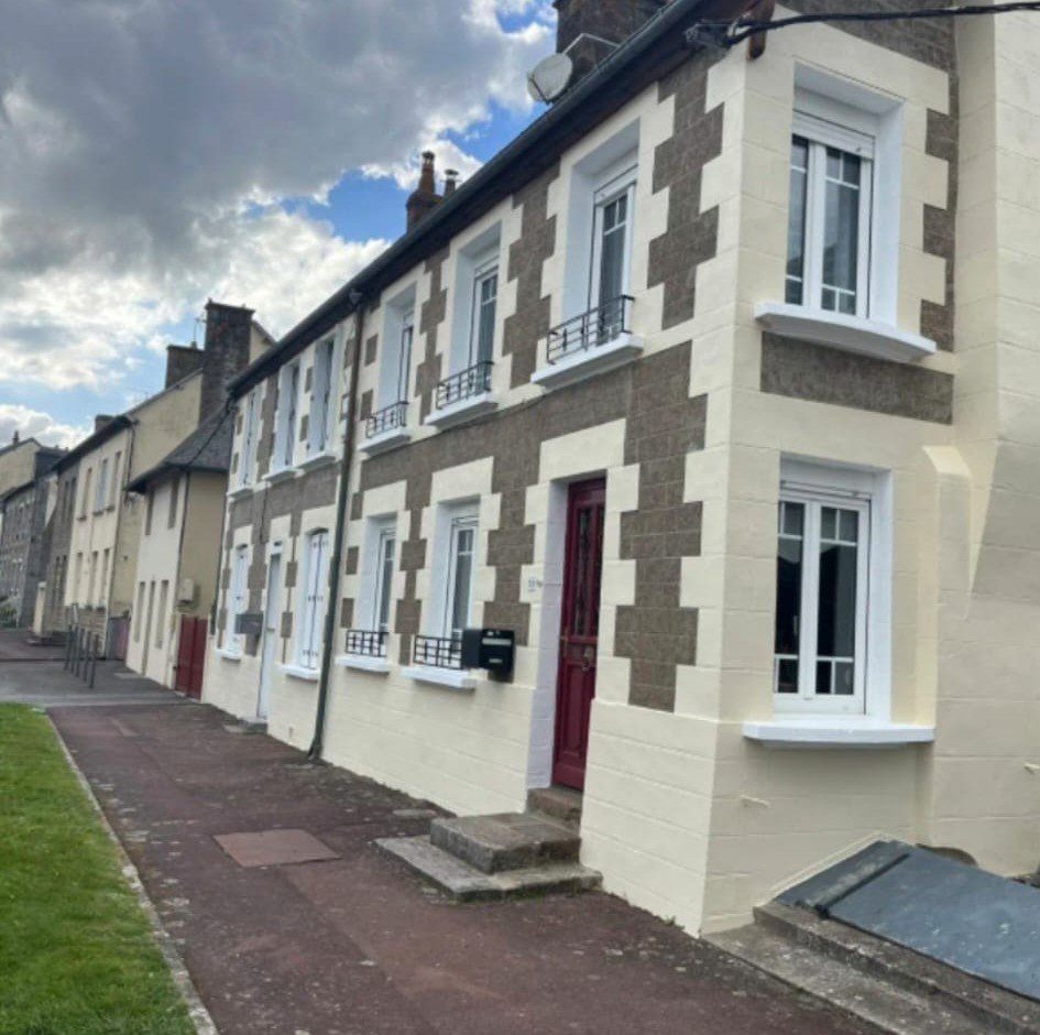 façade effet pierre maison Tours 37